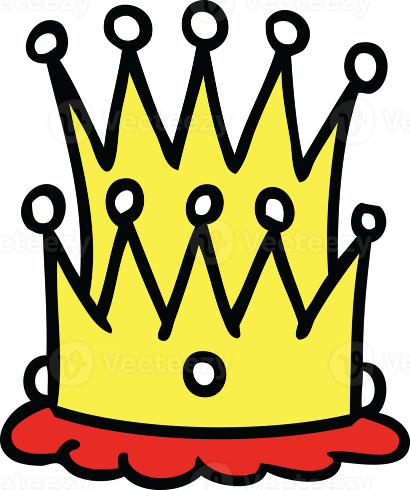 cartoon doodle of two crowns png