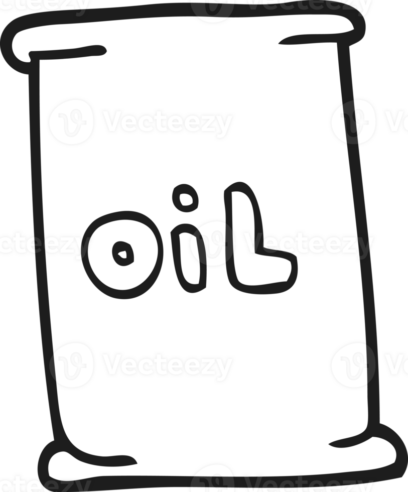 black and white cartoon oil drum png