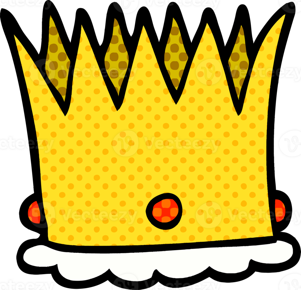 couronne royale de doodle de dessin animé png