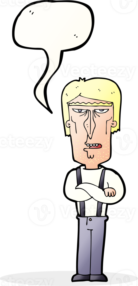 cartoon angry man with speech bubble png