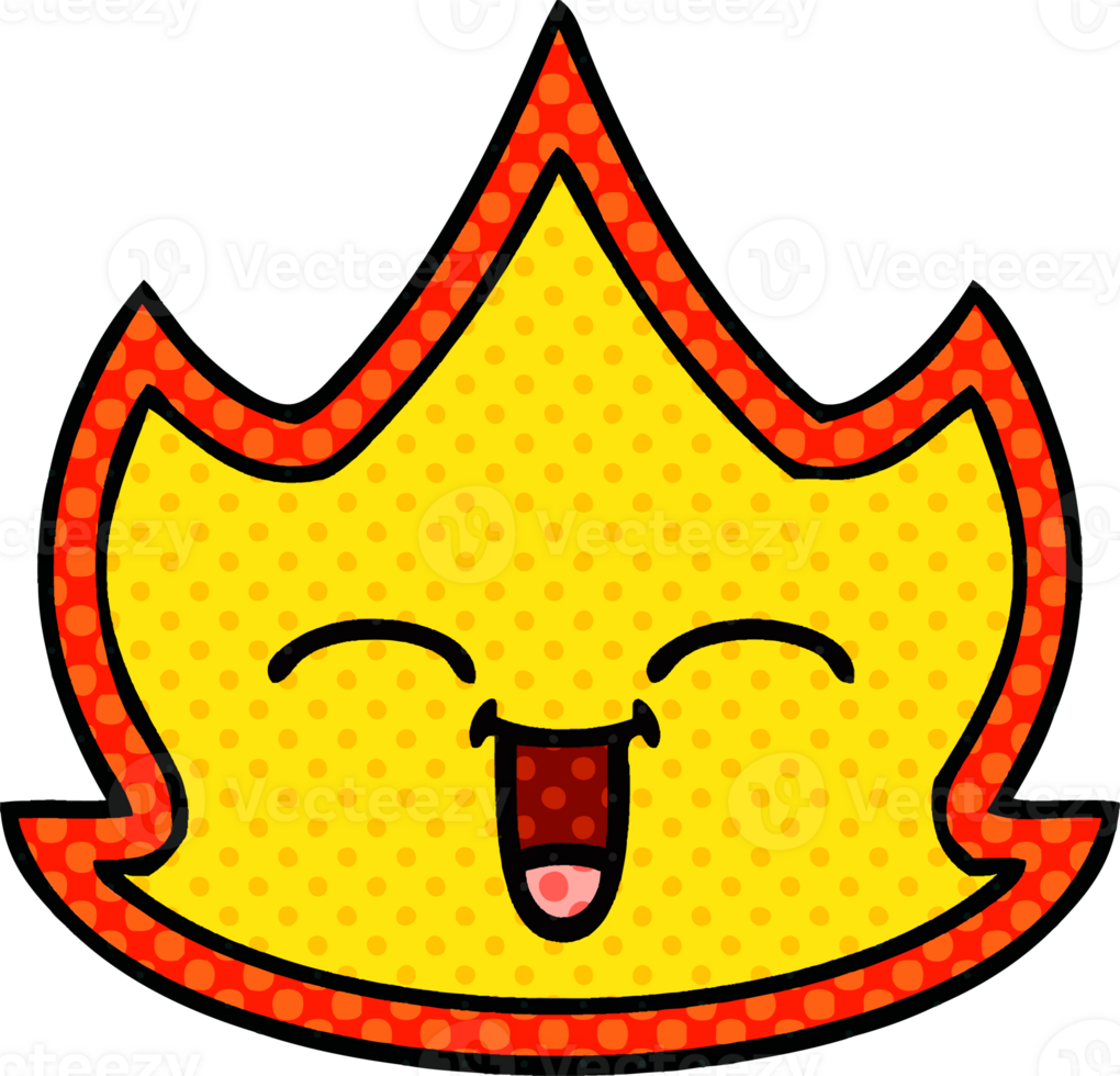 comic book style cartoon fire png