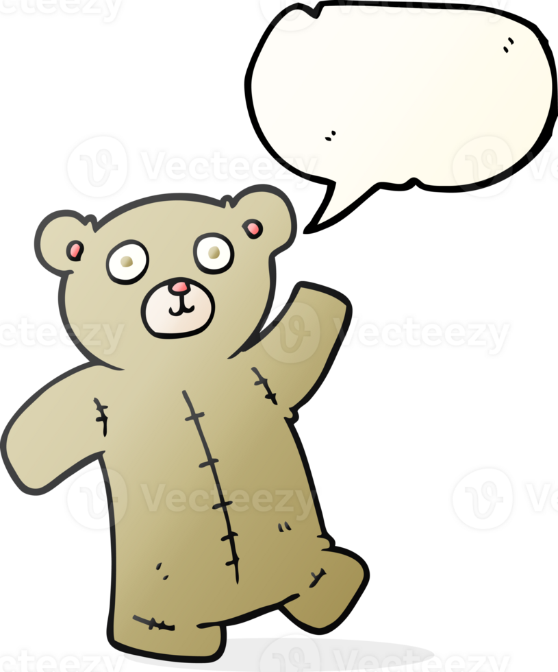 speech bubble cartoon teddy bear png