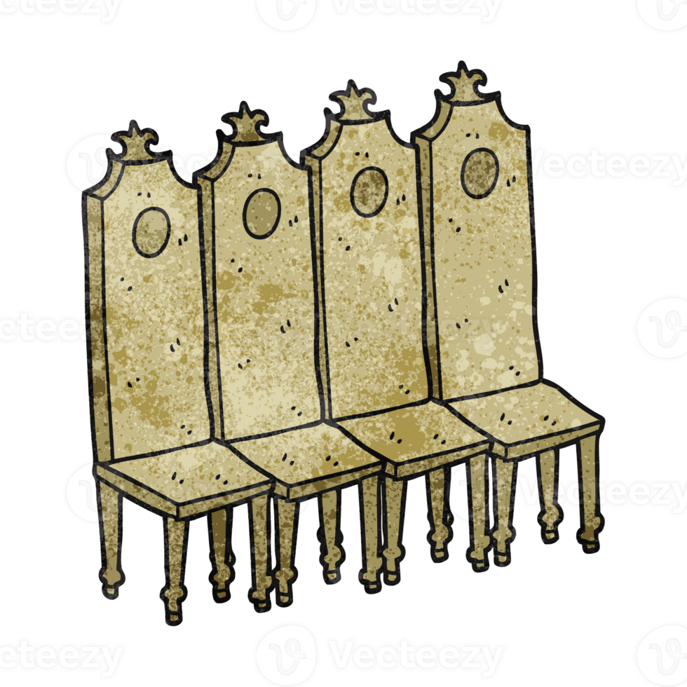 texture dessin animé fantaisie chaises png