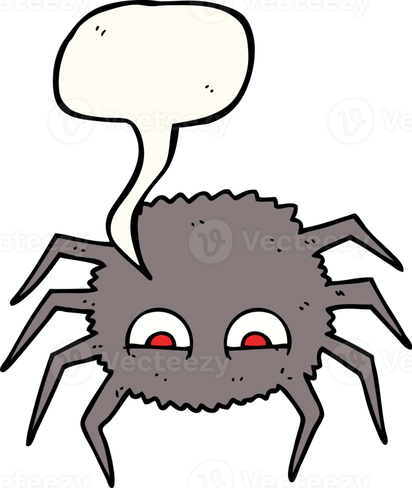 speech bubble cartoon spider png