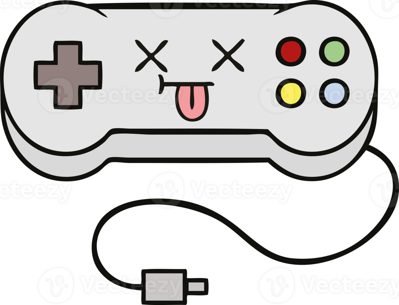 cute cartoon game controller png