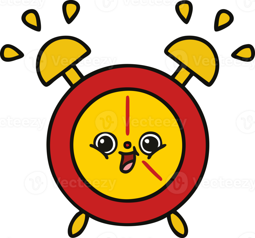 cute cartoon alarm clock png