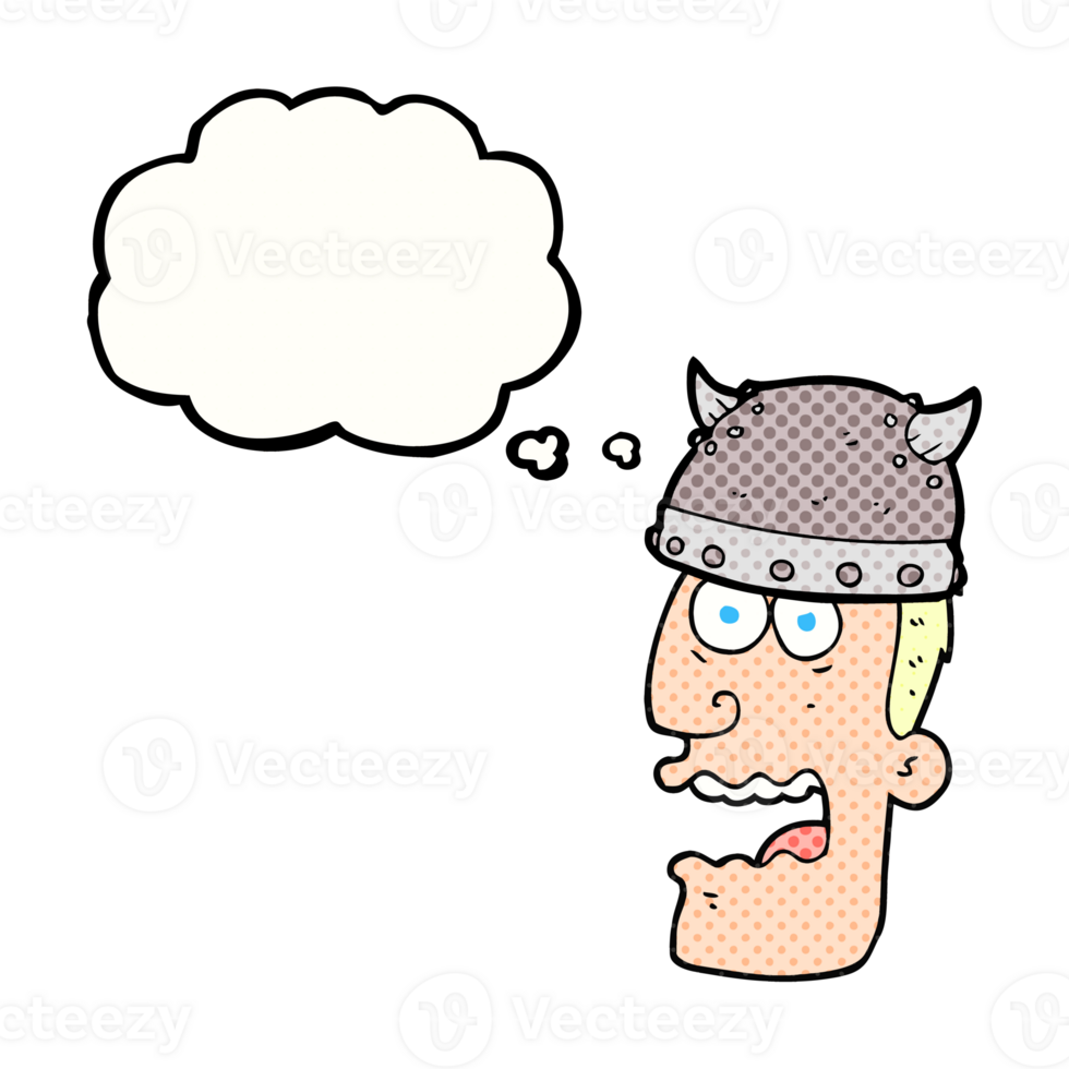 thought bubble cartoon screaming warrior man png