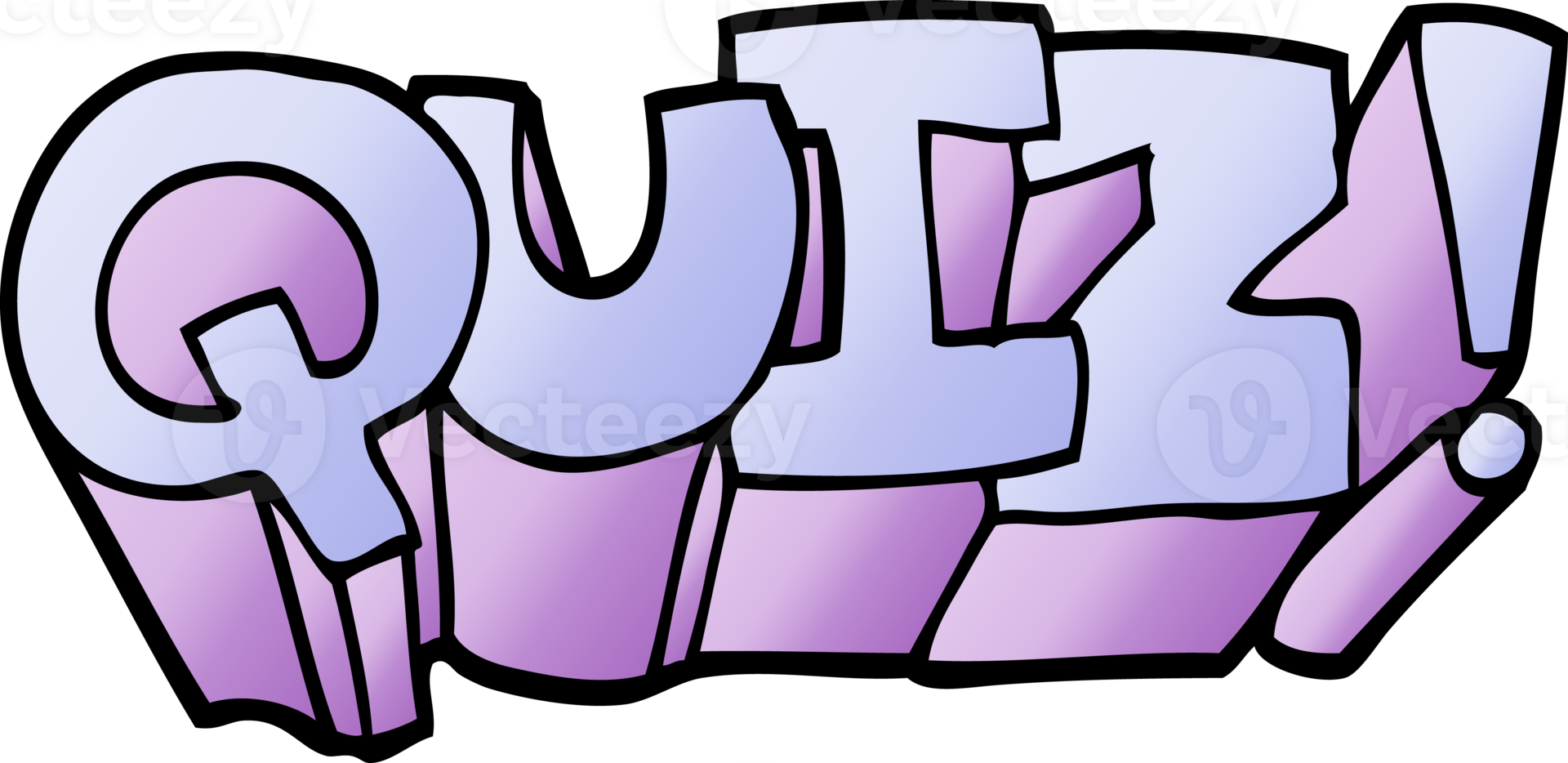 png gradient illustration cartoon quiz symbol