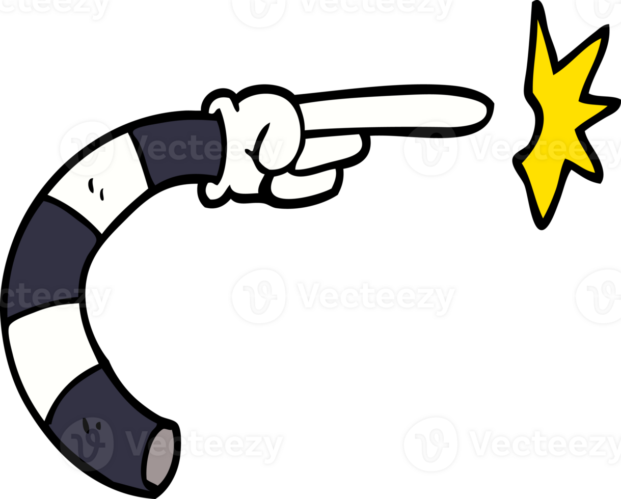 cartoon doodle arm gesture png