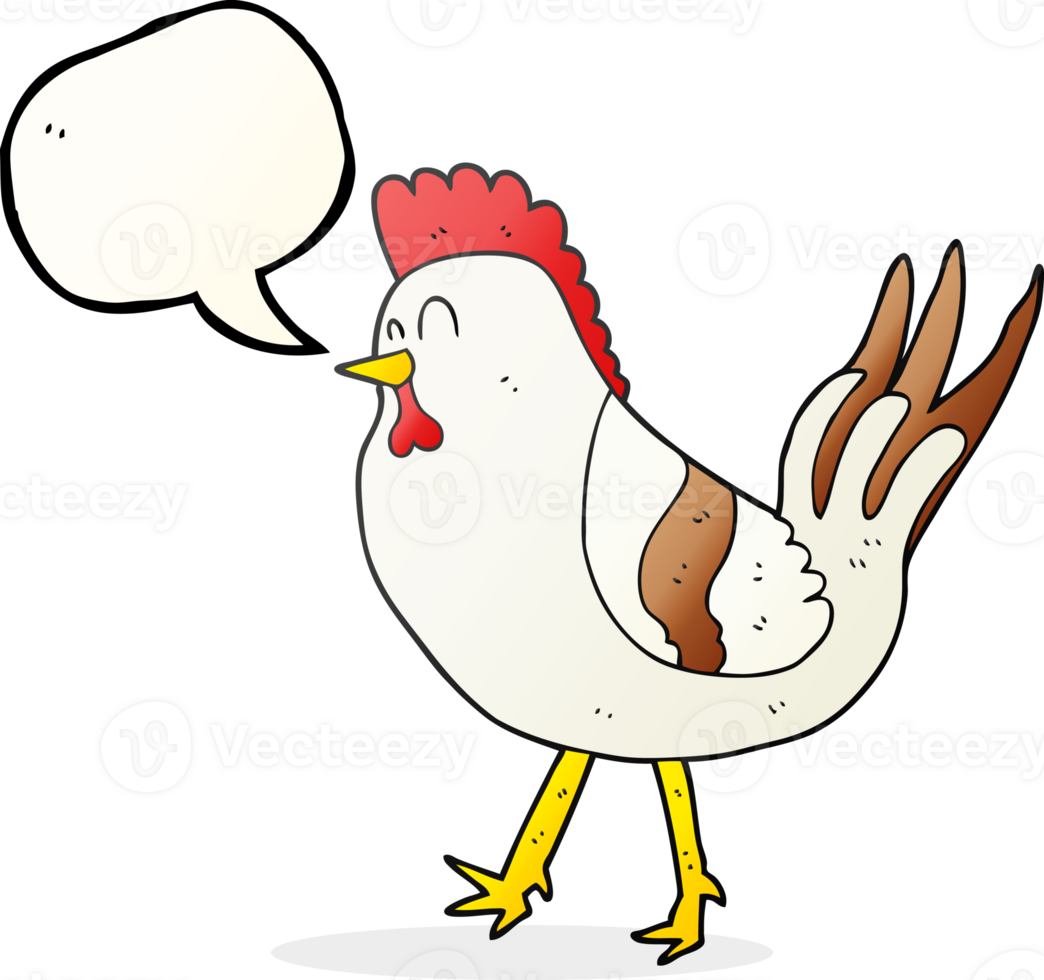 speech bubble cartoon chicken png