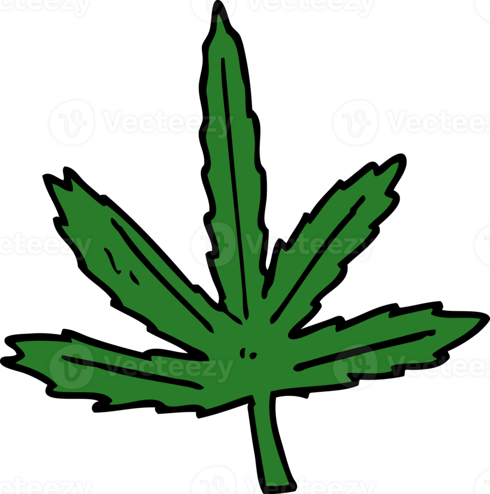 cartoon doodle marijuana leaf png