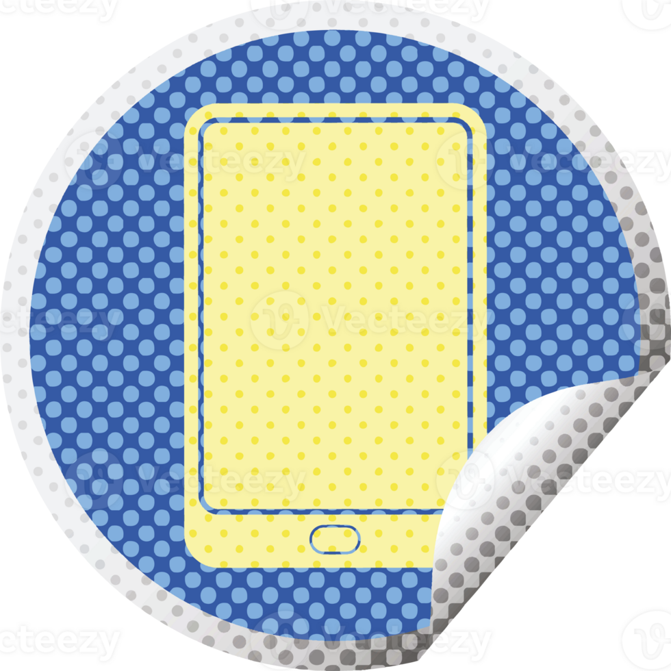 Tablet computer circular peeling sticker png