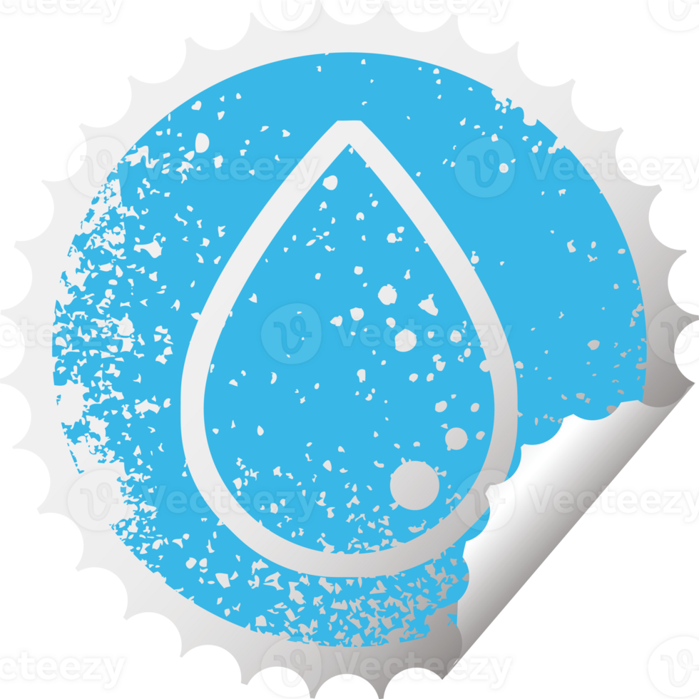 blood drop graphic distressed sticker png