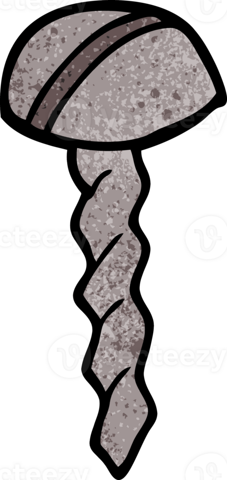 cartoon doodle screw png