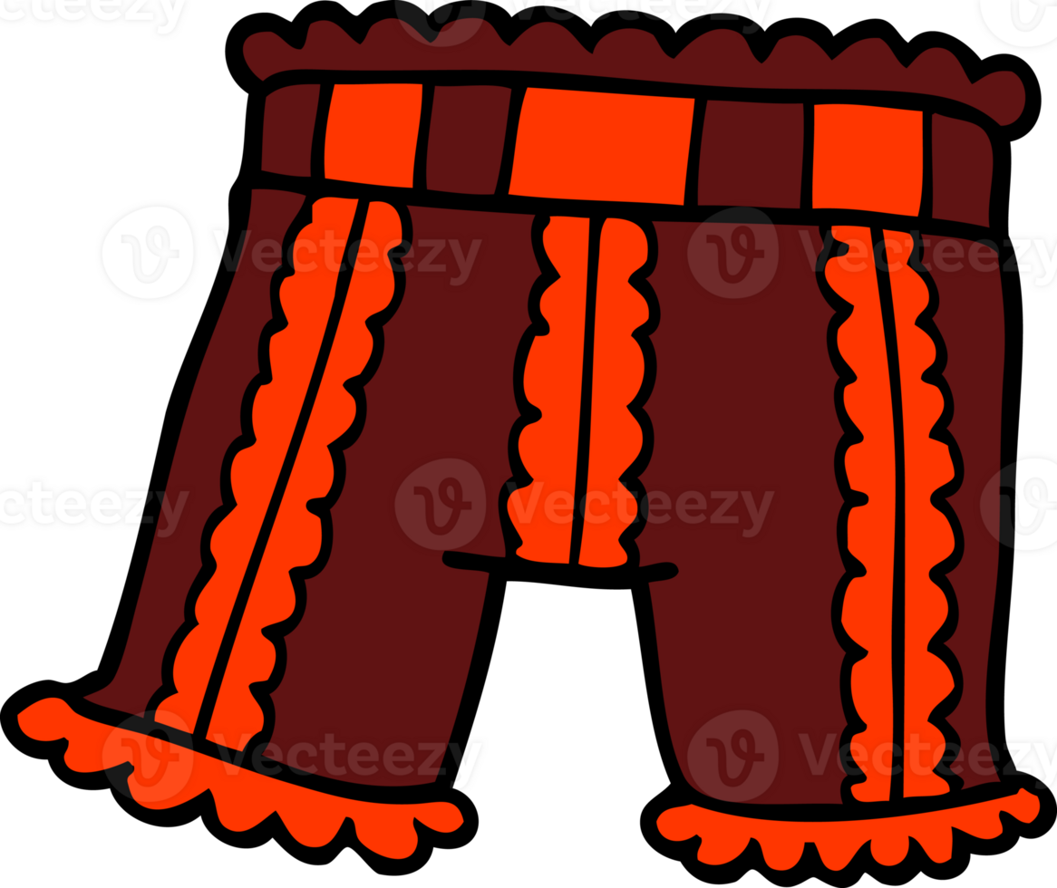 cartoon doodle underwear png