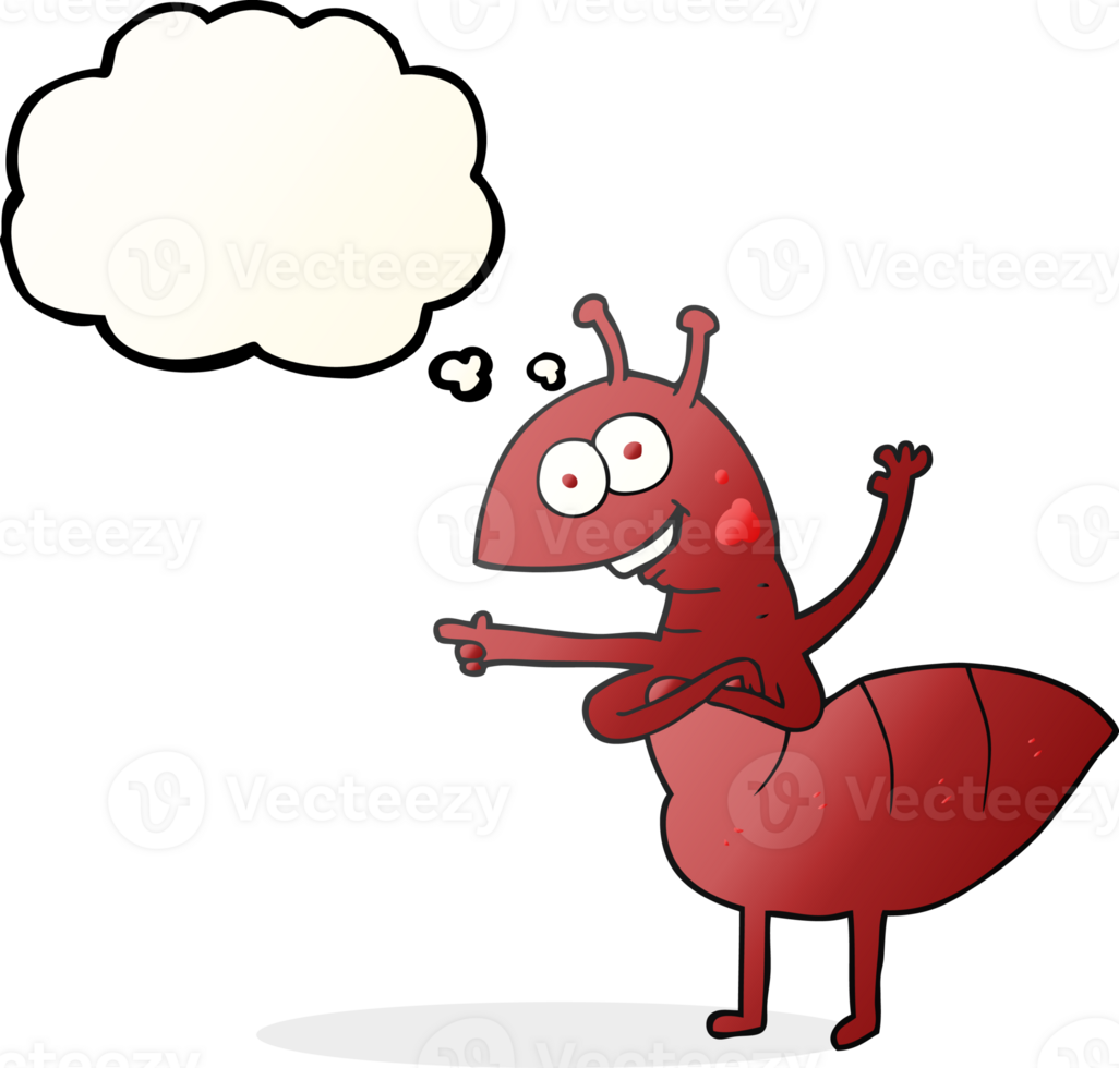 thought bubble cartoon ant png