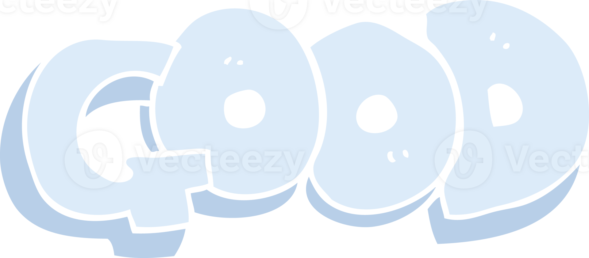 flat color illustration of a cartoon Good symbol png