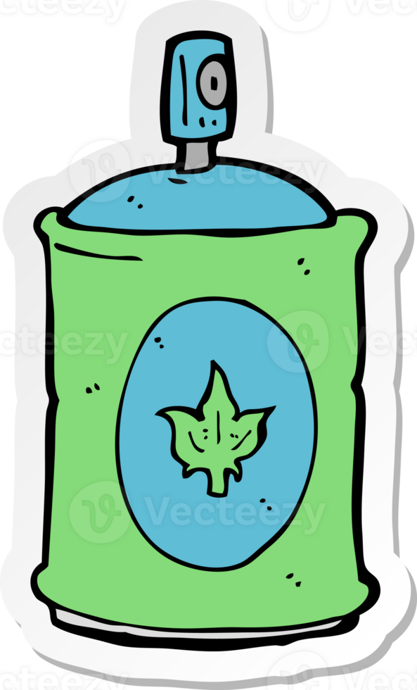 sticker of a cartoon fragrance spray png