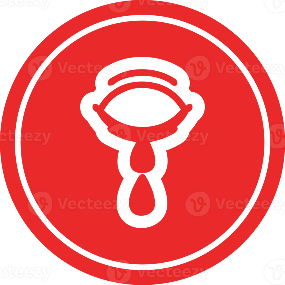 crying eye circular icon png