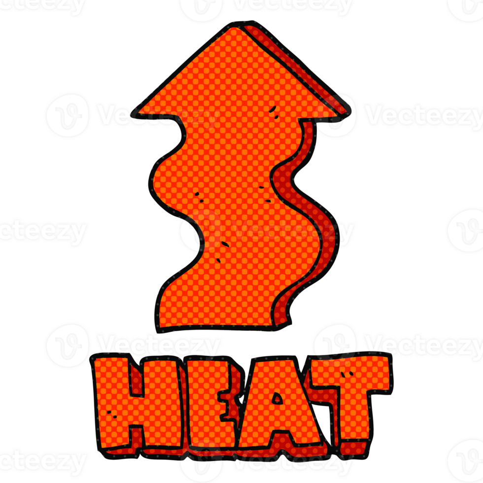 cartoon heat rising png