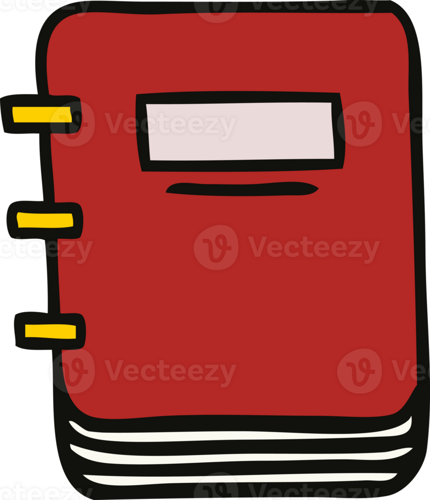 cute cartoon note book png