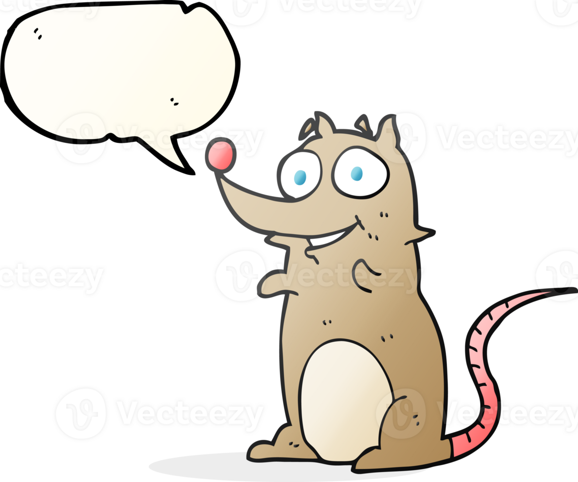 speech bubble cartoon mouse png