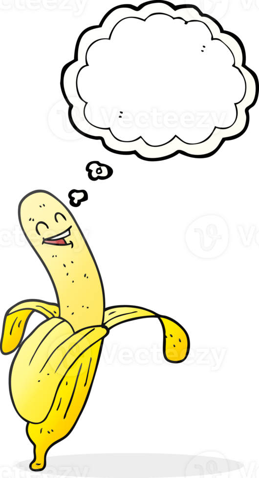 thought bubble cartoon banana png