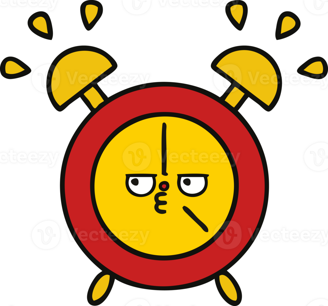 cute cartoon alarm clock png