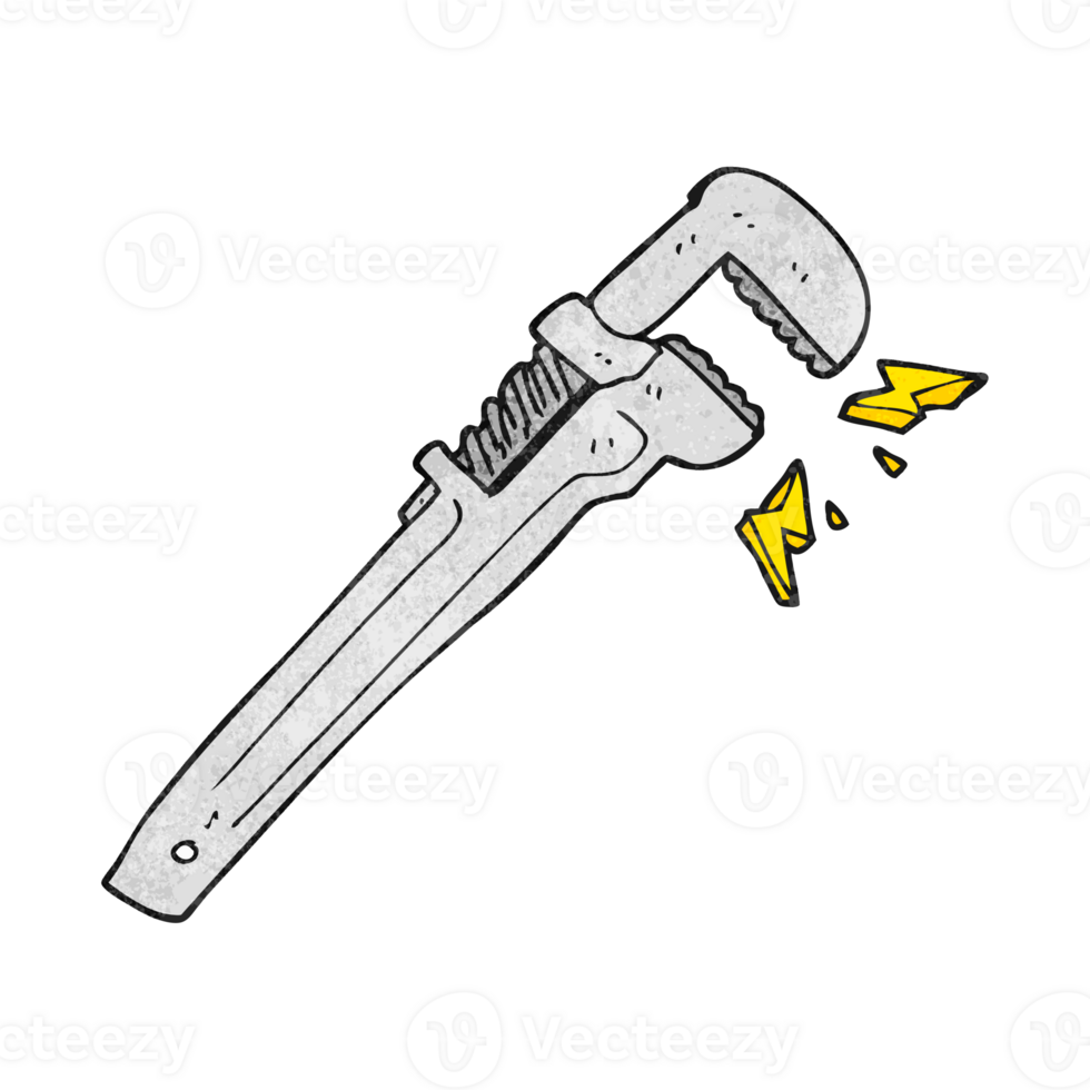 texture cartoon adjustable wrench png