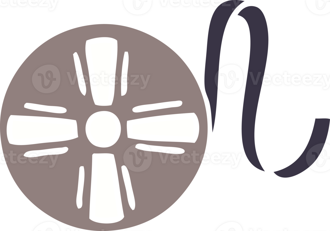 flat color retro cartoon movie tape png