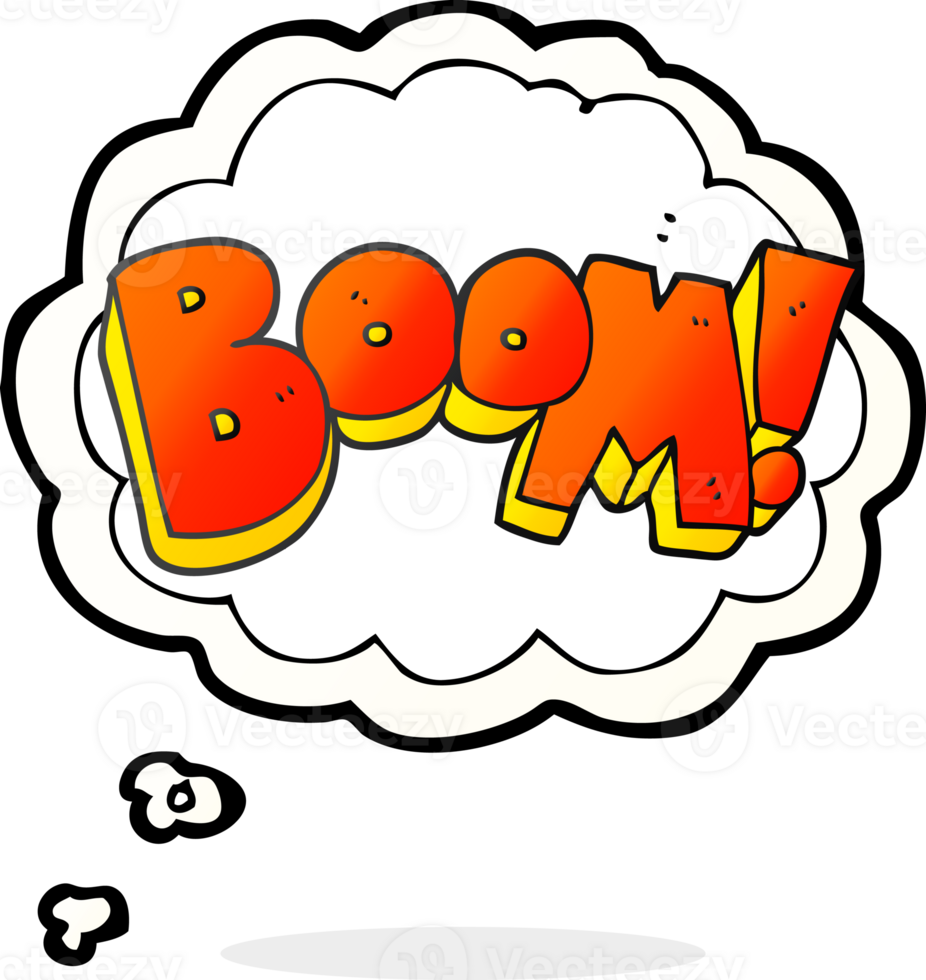 thought bubble cartoon boom png