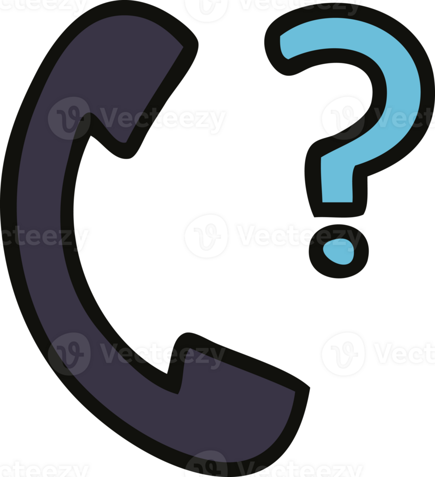 cute cartoon telephone handset png