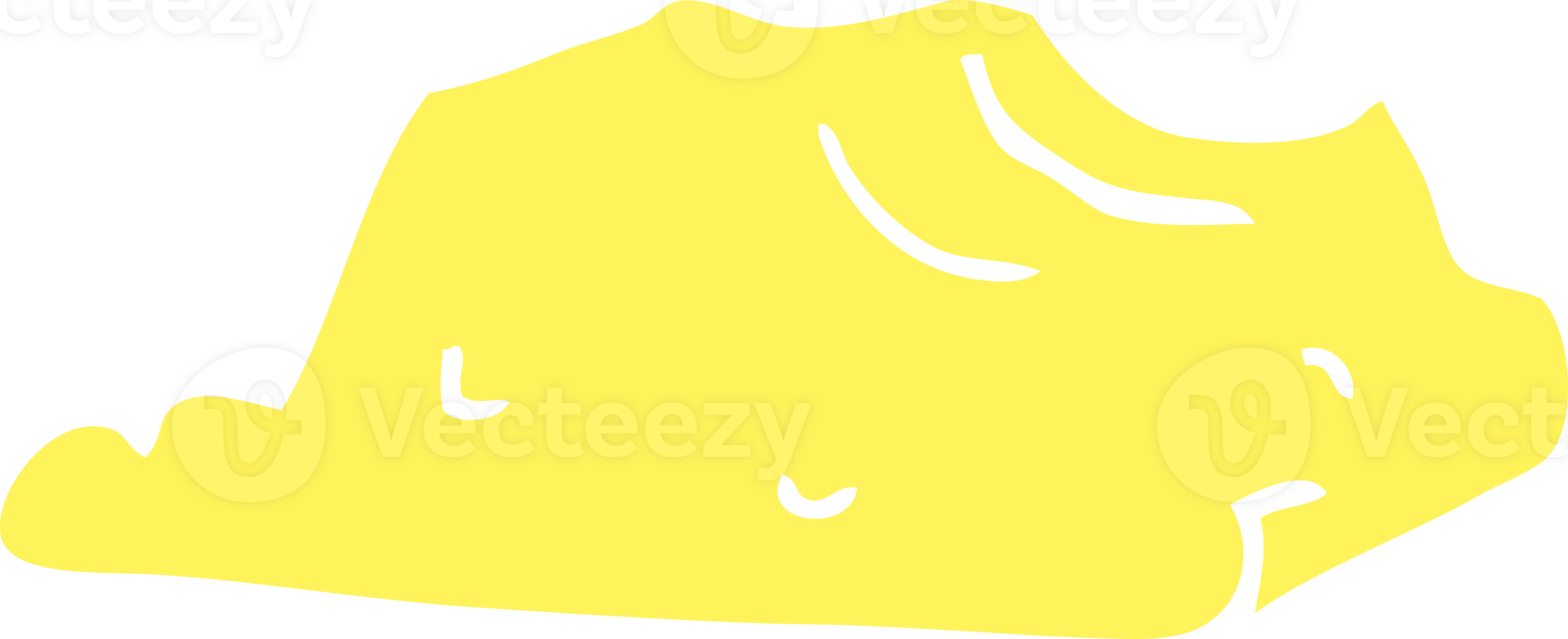 flat color style cartoon butter png