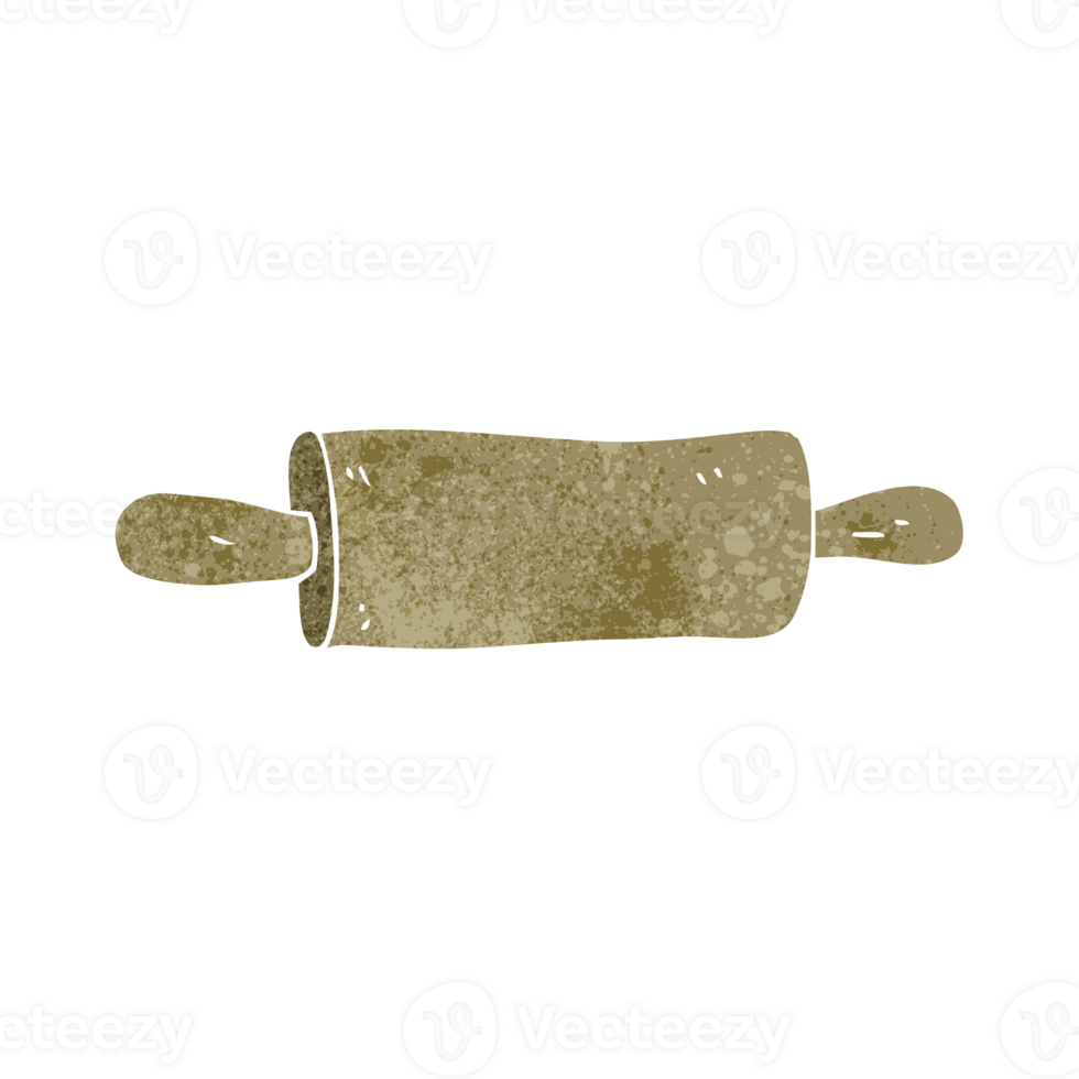 retro cartoon rolling pin png