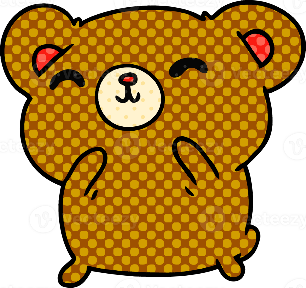 cartoon kawaii cute happy bear 44297360 PNG