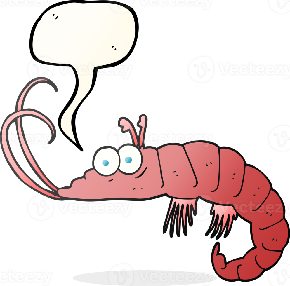 speech bubble cartoon shrimp png