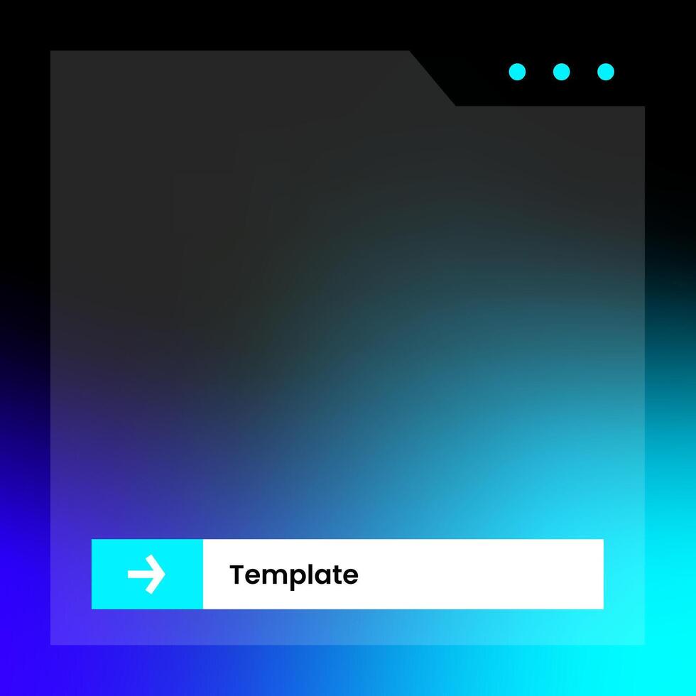 Social media frame isolated template. Colorful social media interface. vector