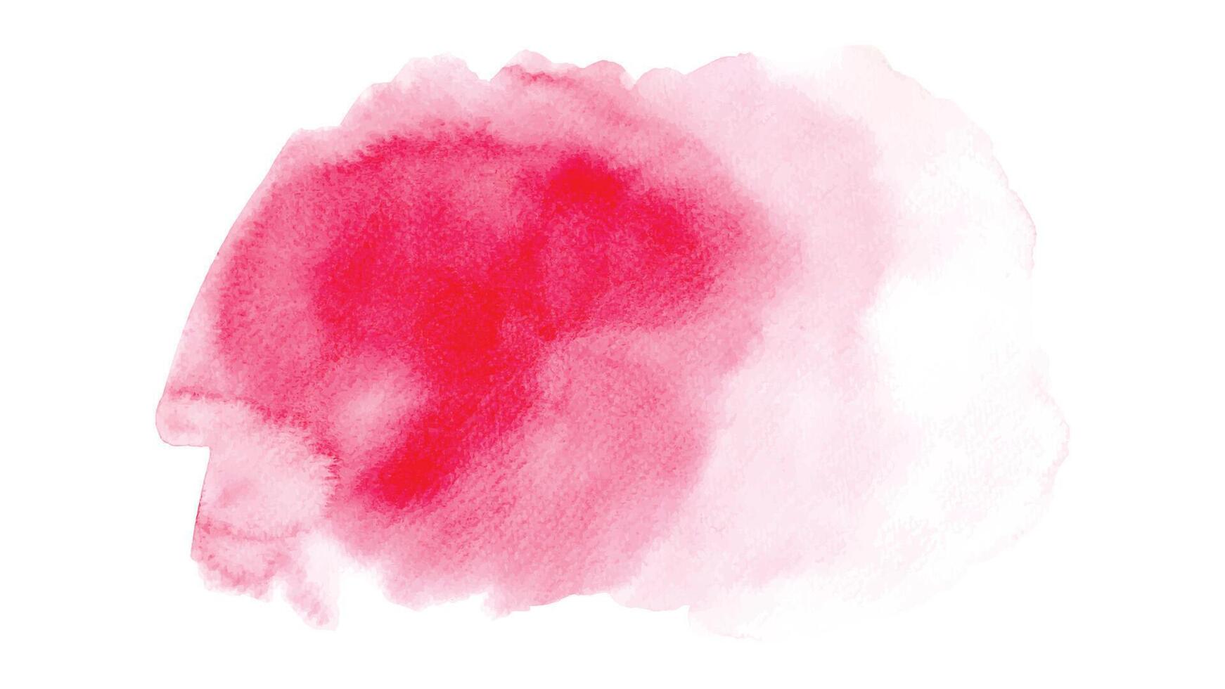 Pink watercolor stains isolated on white background. vector