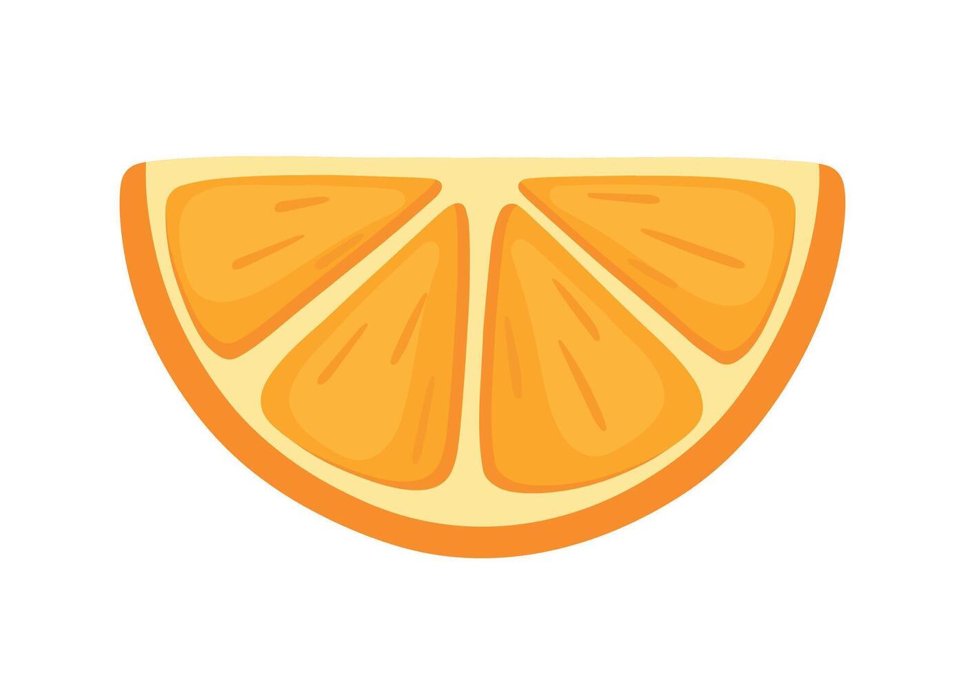 Orange Fruit Slice Icon for Squash and Mojito Summer Drink Ingredients Element Illustration vector