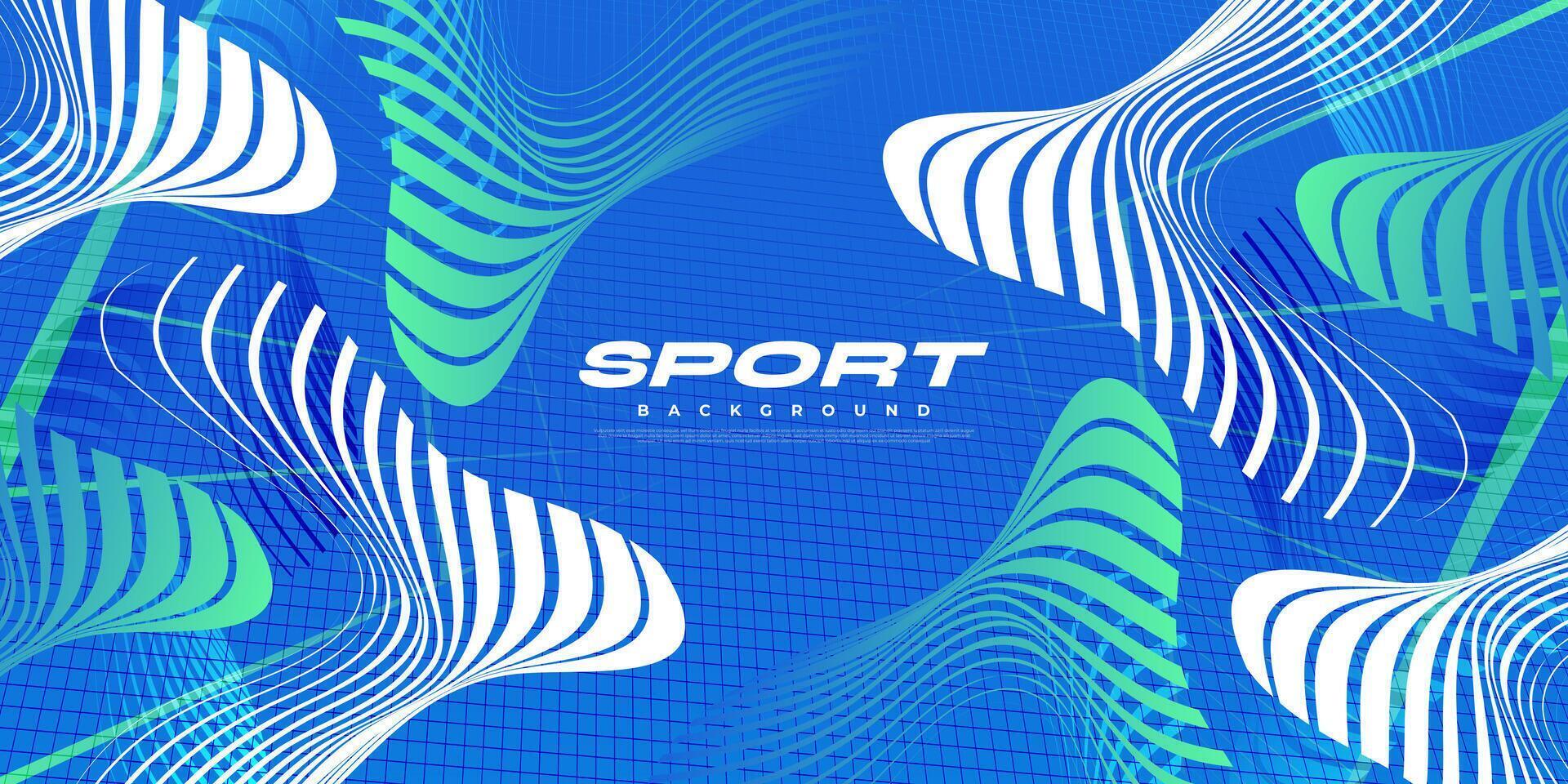 Vibrant Sport Background with Abstract Shapes and Patterns in Futuristic Technology Concept vector