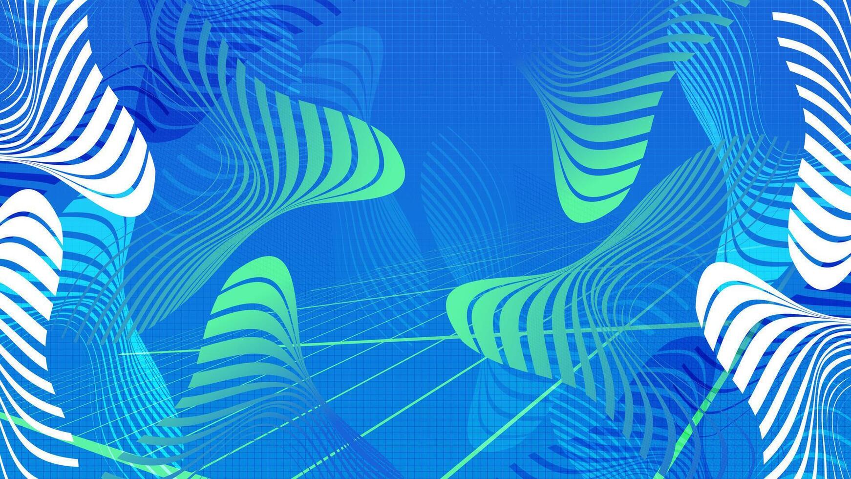 Vibrant Sport Background with Abstract Shapes and Patterns in Futuristic Technology Concept vector