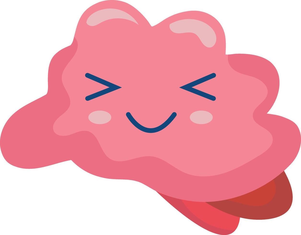 Cute Human Internal Organs Character. Smile Organs Cartoon on White Background vector