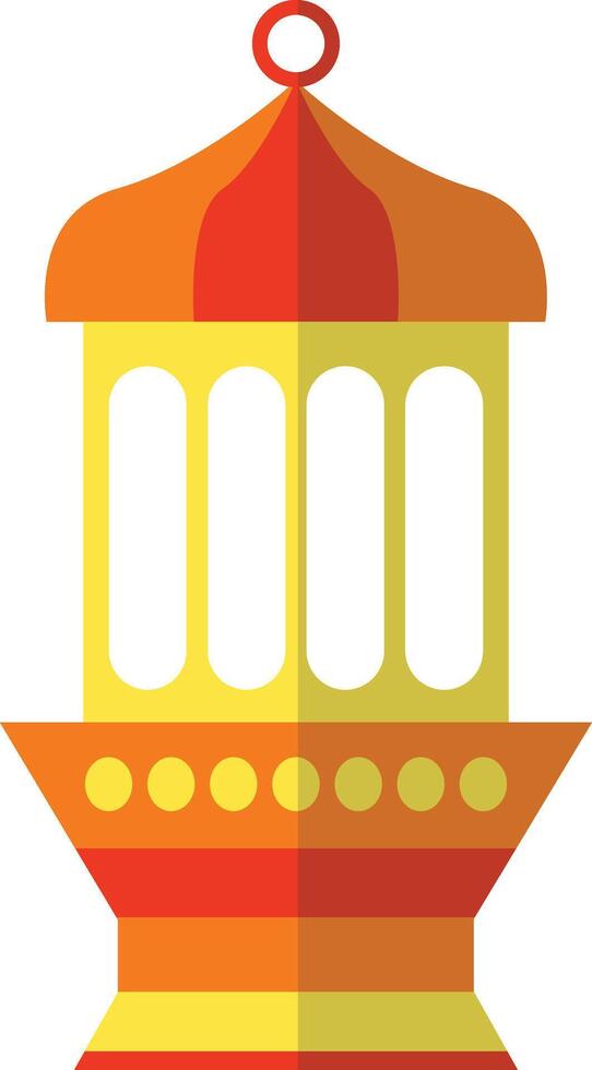 Ramadhan Kareem Lantern with Flat Cartoon Style. Isolated Illustration vector