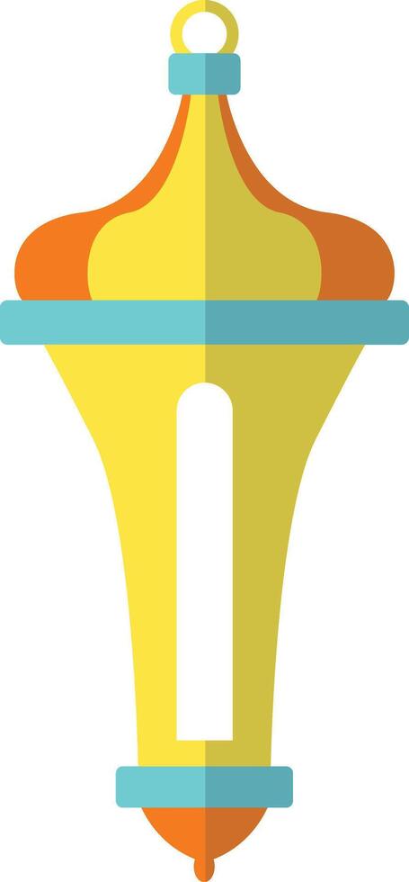 Ramadhan Kareem Lantern with Flat Cartoon Style. Isolated Illustration vector
