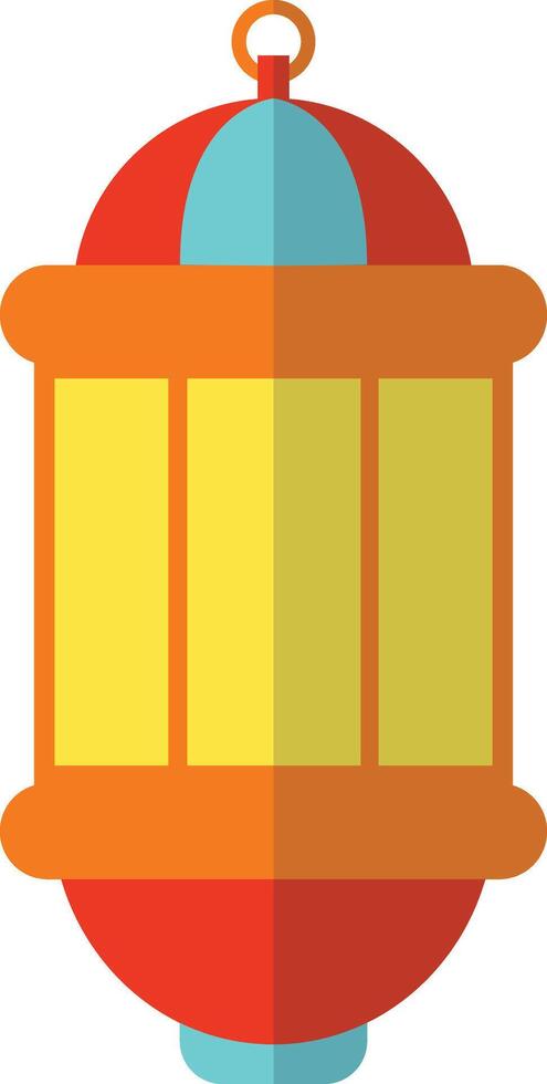 Ramadhan Kareem Lantern with Flat Cartoon Style. Isolated Illustration vector