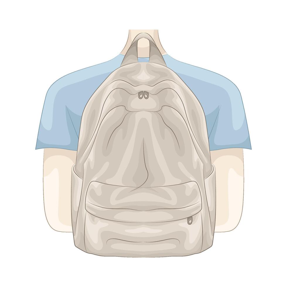 Illustration of backpack vector