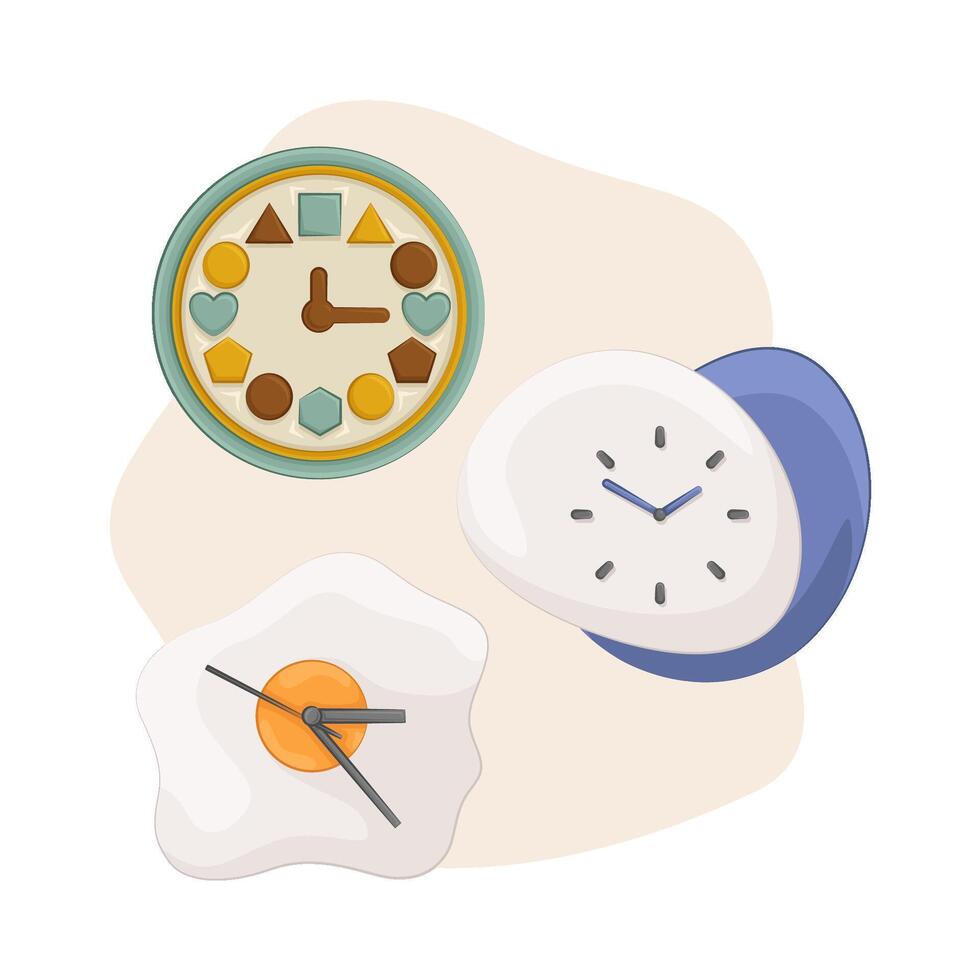 Illustration of clock vector