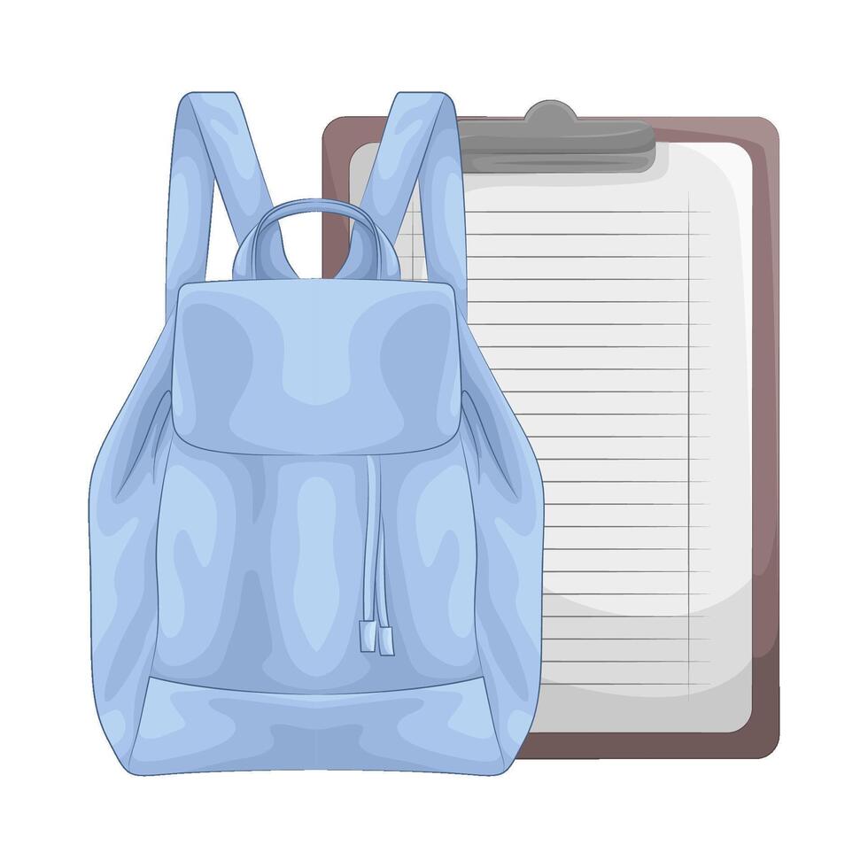 ilustración de mochila vector