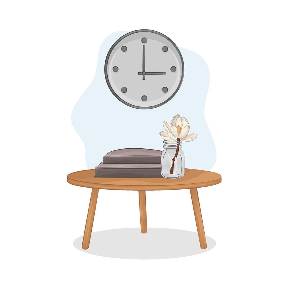 Illustration of clock vector