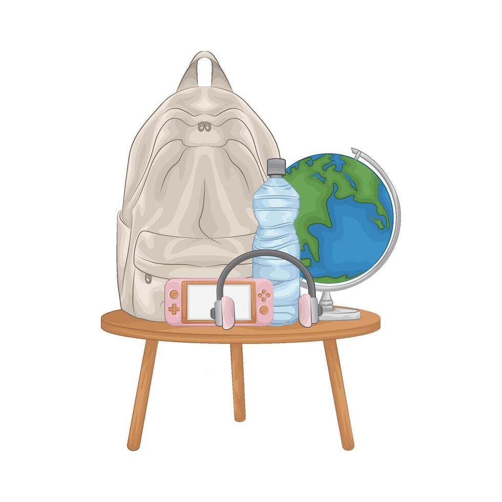 ilustración de mochila vector